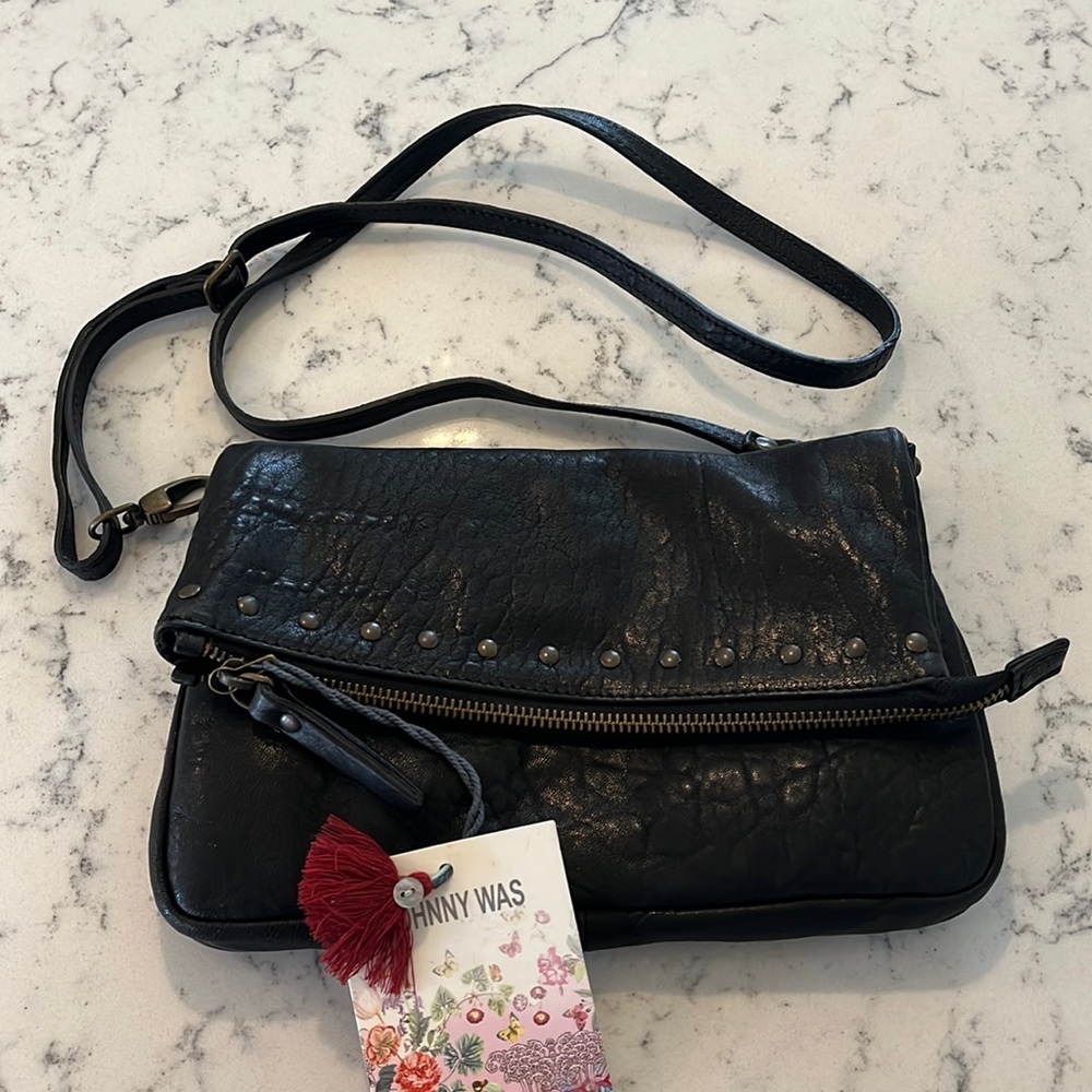 Johnny Was black cross body purse